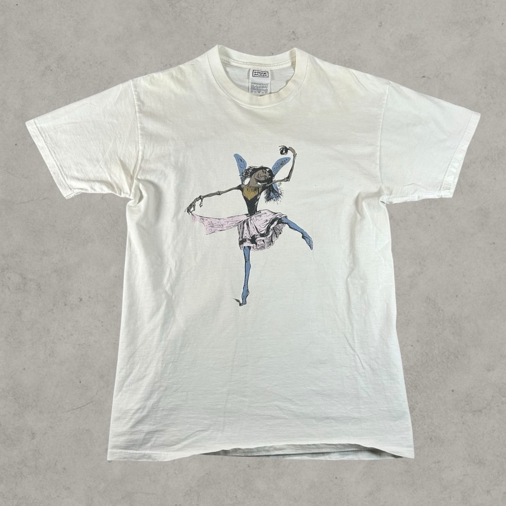 Vintage Alice In Chains Shirt Mens‎ Large White 90s Ballerina 1996 Nice Man Band